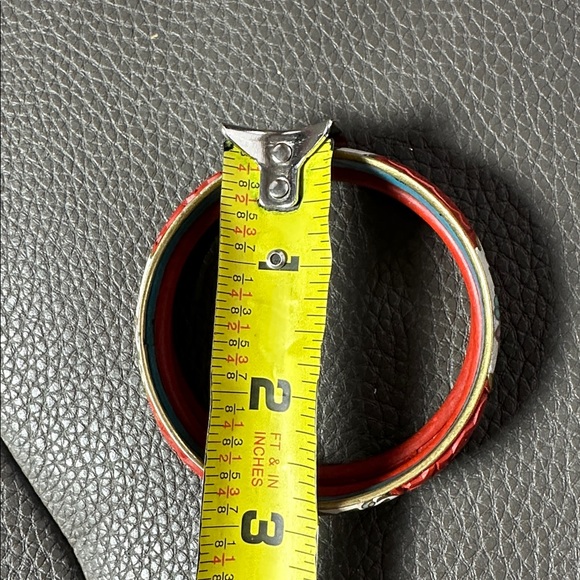 Vintage Cloisonné & Cinnabar Bangle Bracelet Bundle - Picture 5 of 5